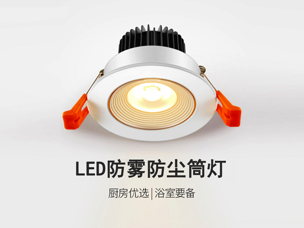 三色变光防水防雾筒灯-可调角度